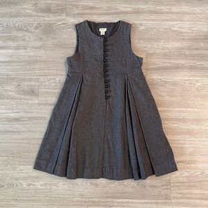 Anthropologie Elevenses Wool Button-Front Fit & Flare Dress, Size 0